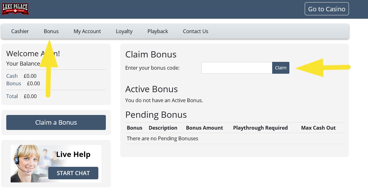 casino spin and win login